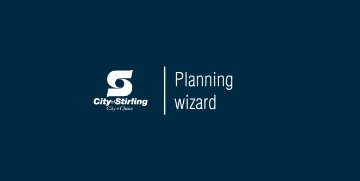 Image stating Planning Wizard with City of Stirling logo